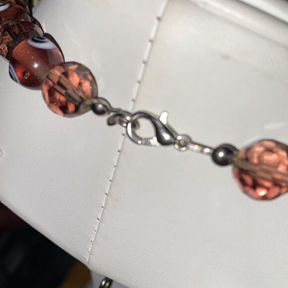 Swarovski Faceted Crystal & Evil Eye Bead Necklace - Picture 8 of 8